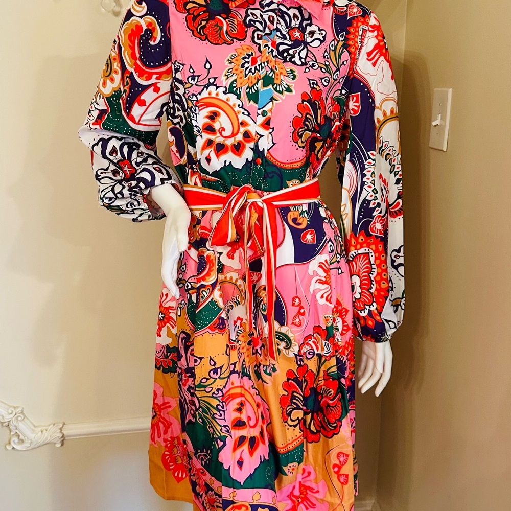 Dalia MacPhee Floral  Dress Size L